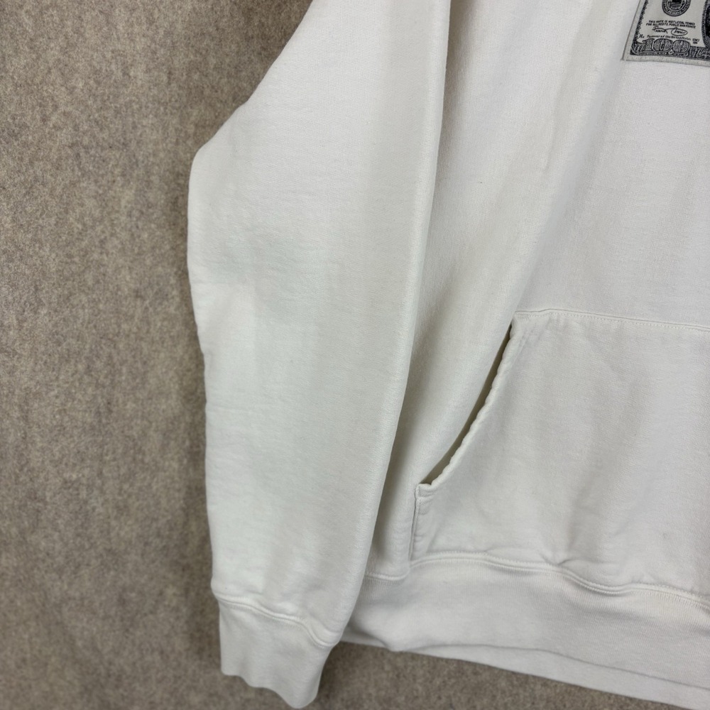 Supreme Franklin Hoodie White $100 Bill SS20 Benjamin Franklin Made Canada - Picture 4 of 12